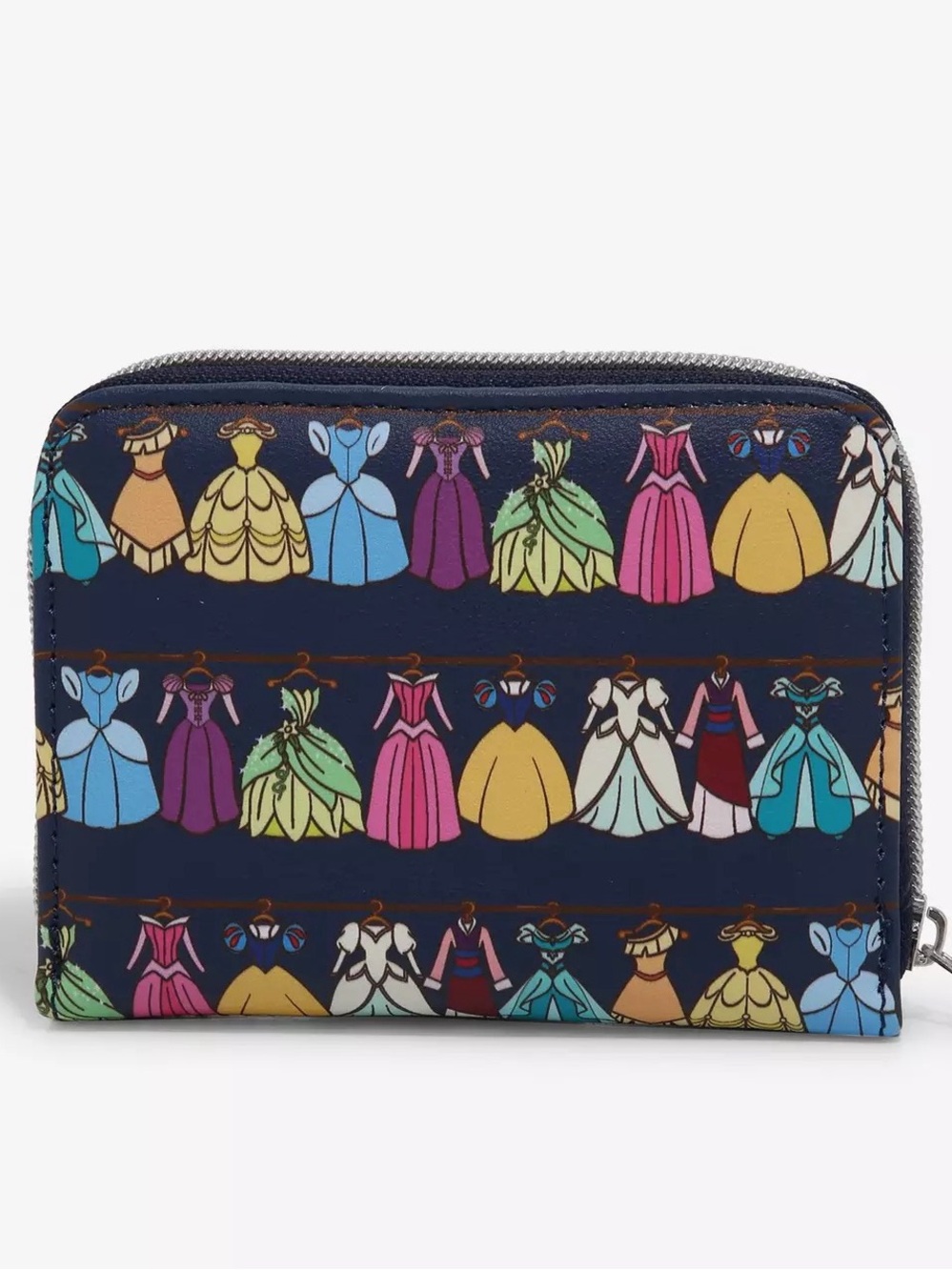 NWT Loungefly Disney Princess Dress Closet Mini Zip Wallet